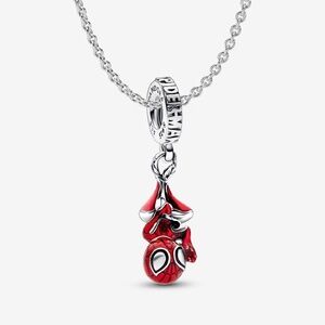 Pandora Red and Silver Pendant Necklace (Spider-Man)